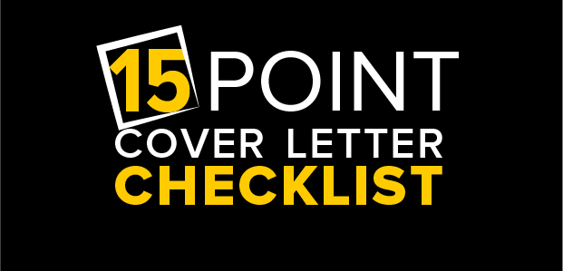  15-Point Cover Letter Checklist – Infographic