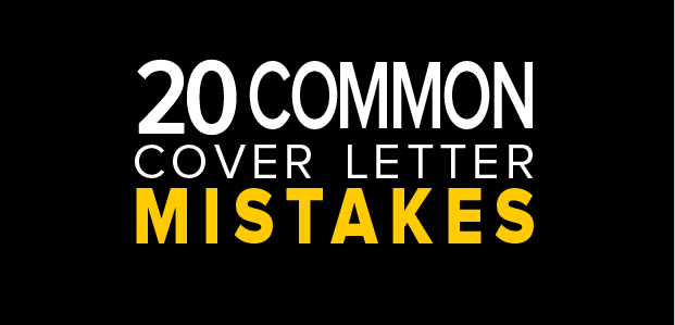 20 Common Cover Letter Mistakes - Infographic 