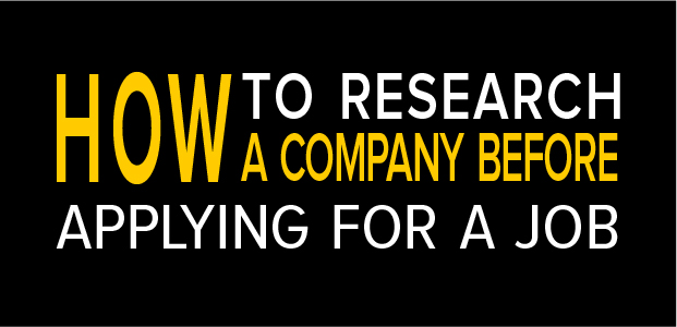  How To Research A Company Before Applying For A Job - Infographic 